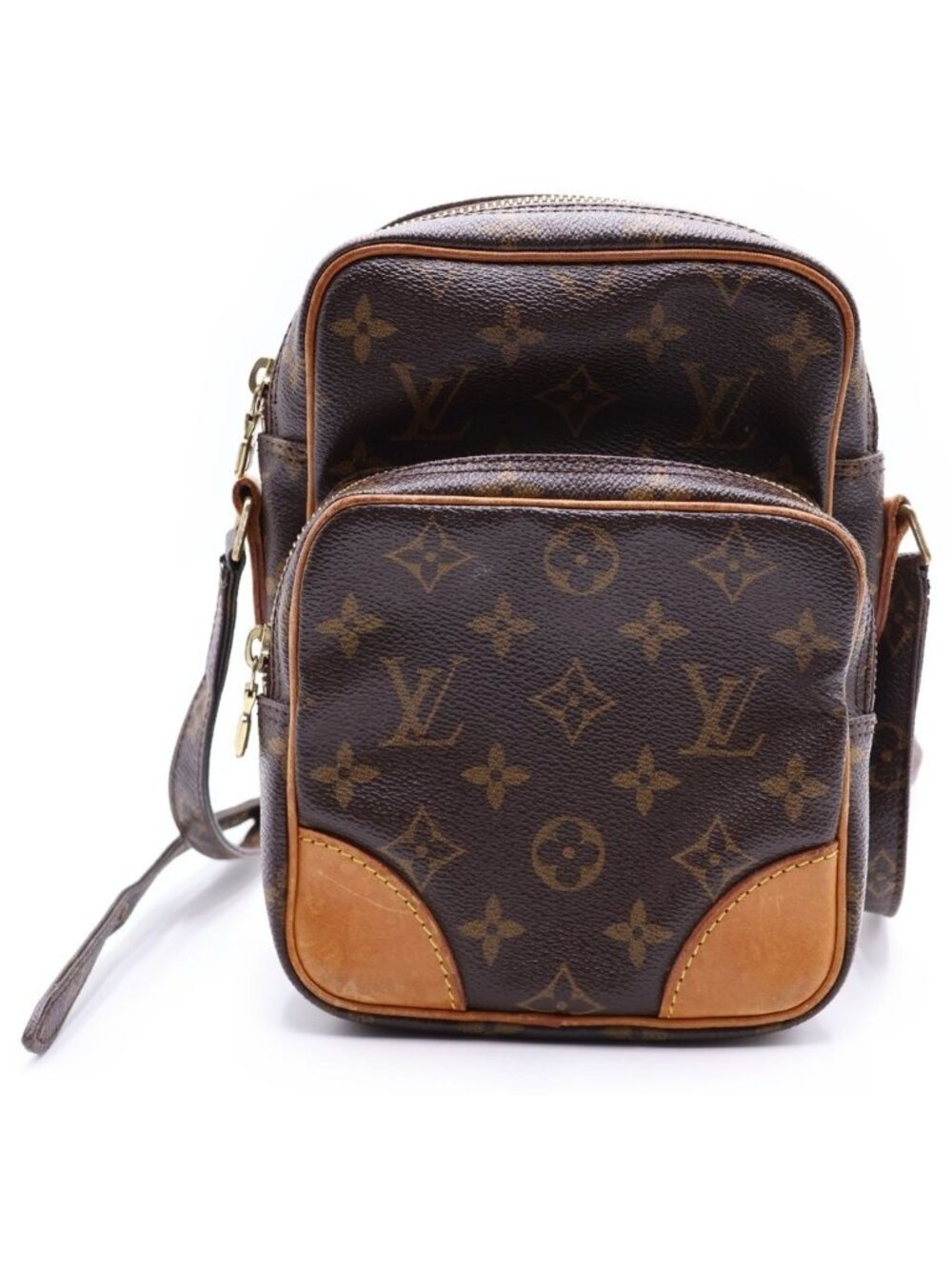 Louis Vuitton Amazon Monogram Lambskin Shoulder Bag Brown